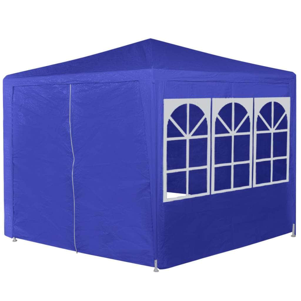 Marquee with 6 Side Walls Blue