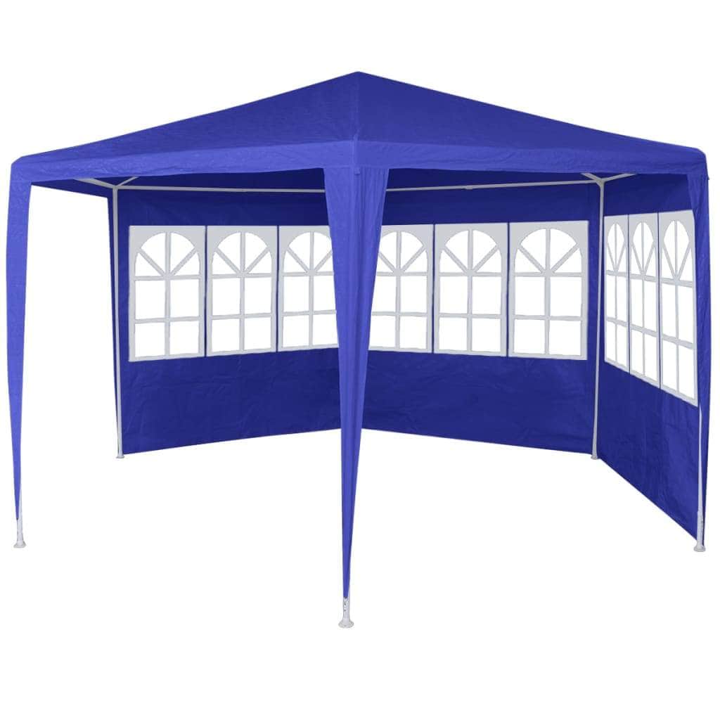 Marquee with 6 Side Walls Blue
