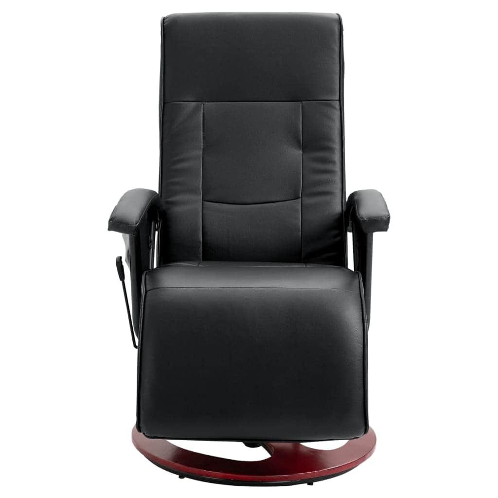 Massage Chair Black Leather