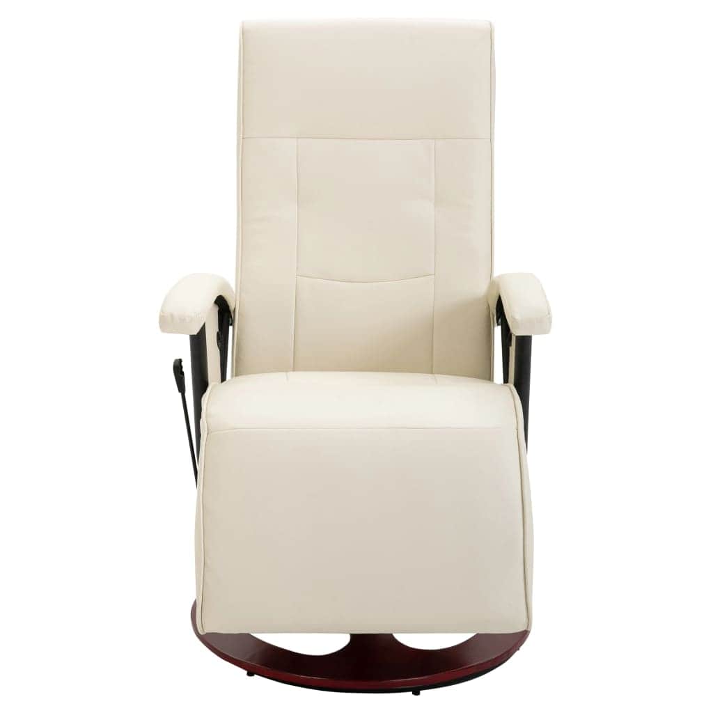Massage Chair Cream White Leather
