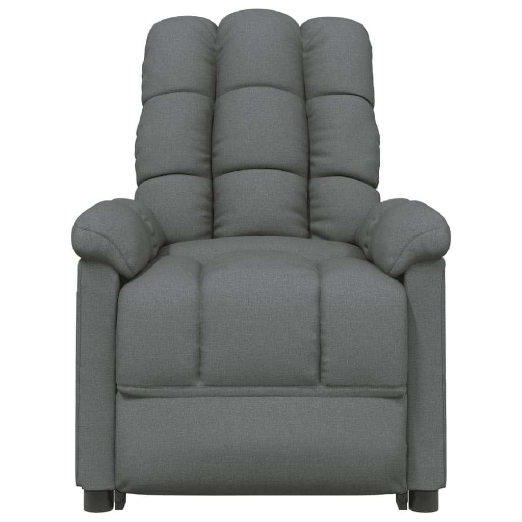 Massage Chair Light Grey Fabric