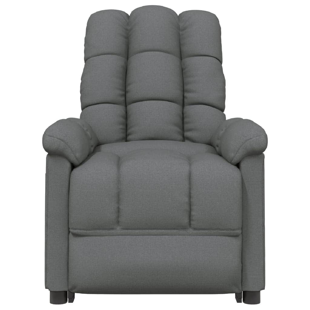 Massage Chair Light Grey Fabric