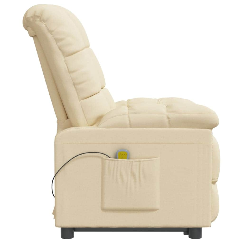 Massage Chair Light Grey Fabric