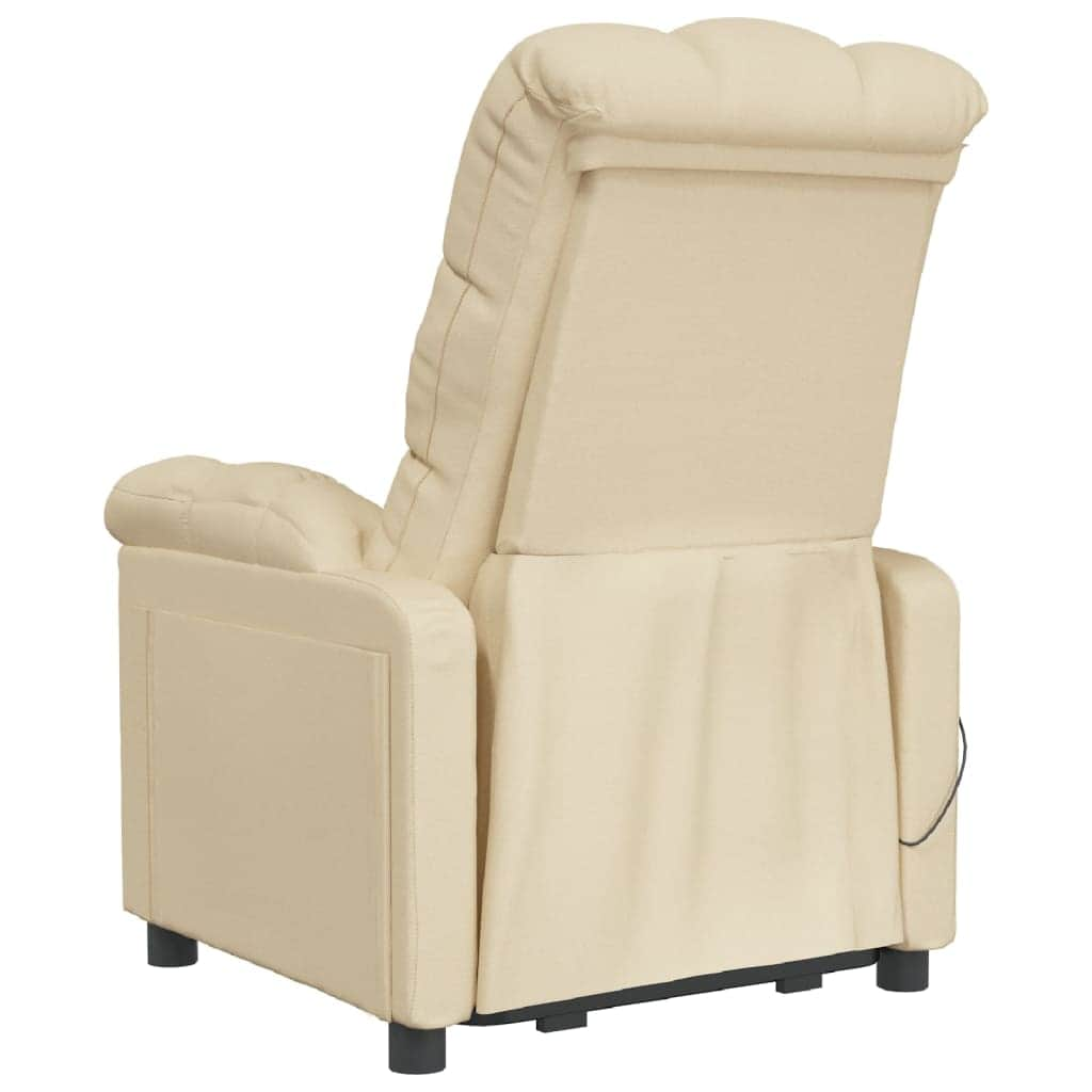 Massage Chair Light Grey Fabric