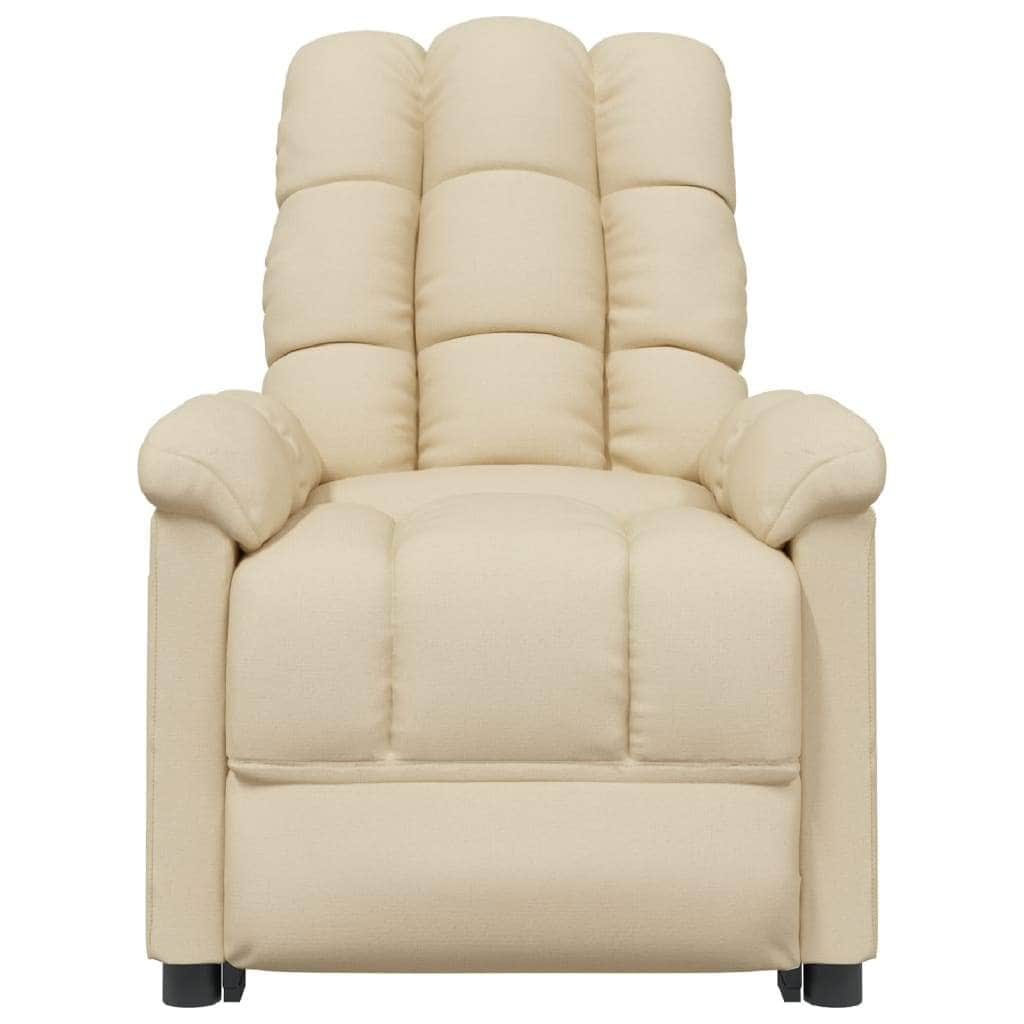 Massage Chair Light Grey Fabric