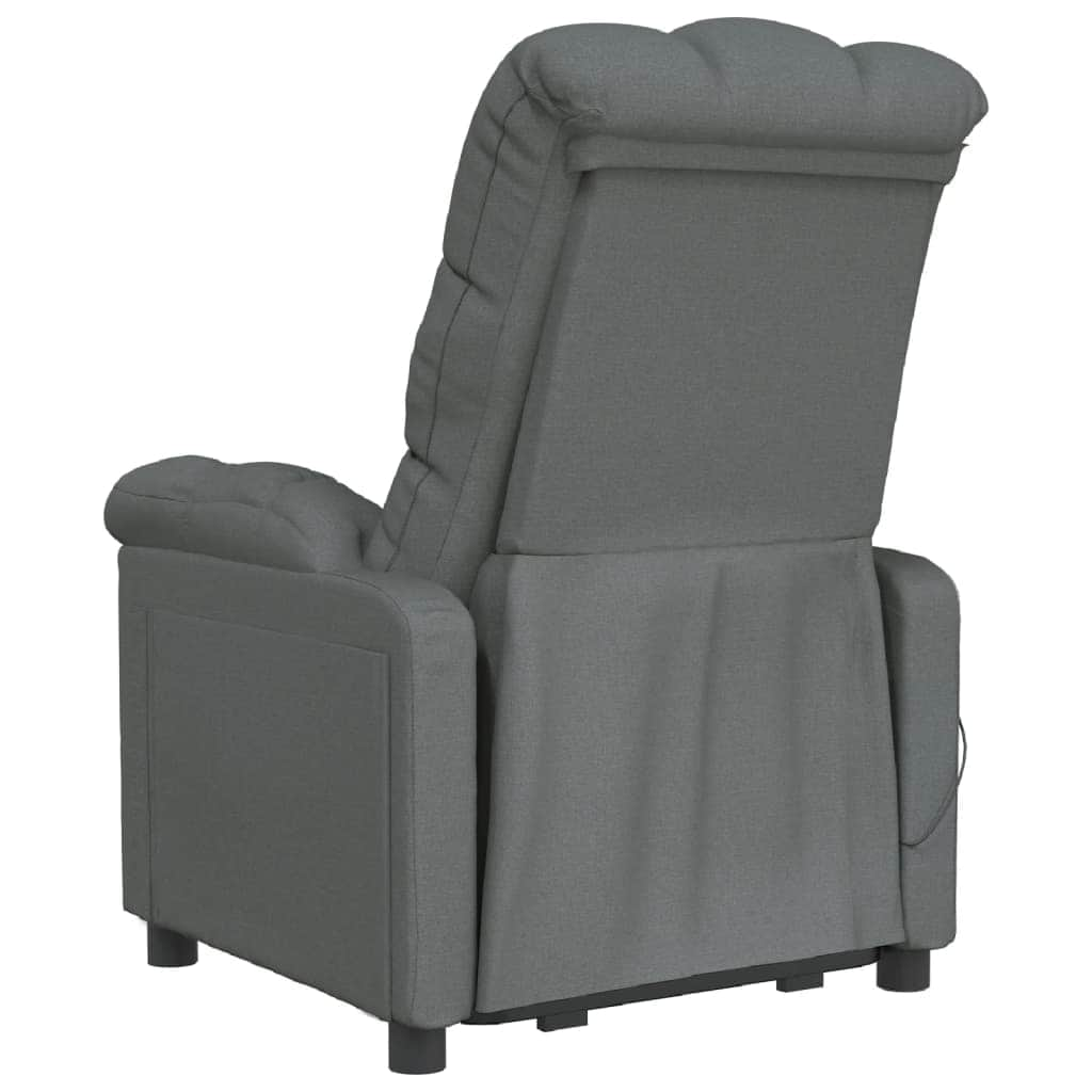 Massage Chair Light Grey Fabric