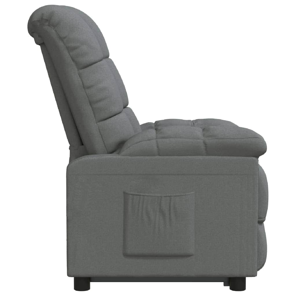 Massage Chair Light Grey Fabric