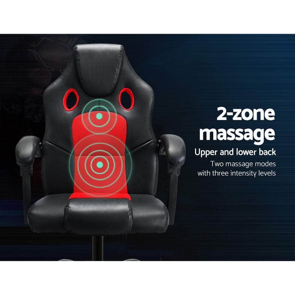 Massage Office Chair Gaming Computer Seat Recliner Racer Red