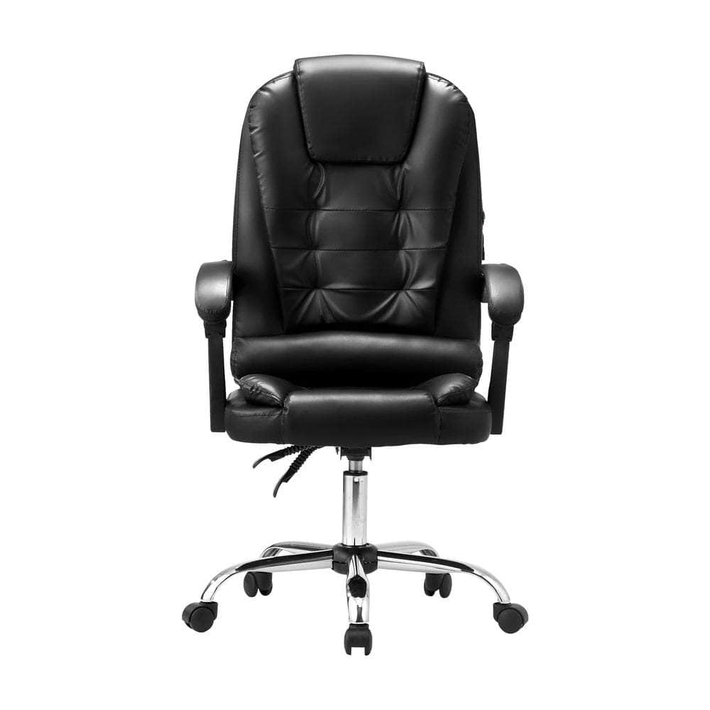 Massage Office Chair Racing Chairs PU Leather Black