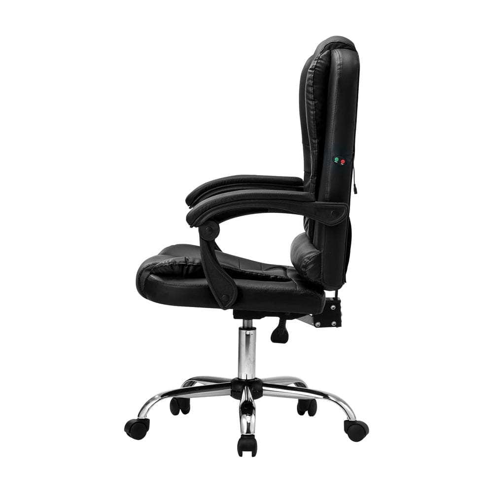 Massage Office Chair Racing Chairs PU Leather Black