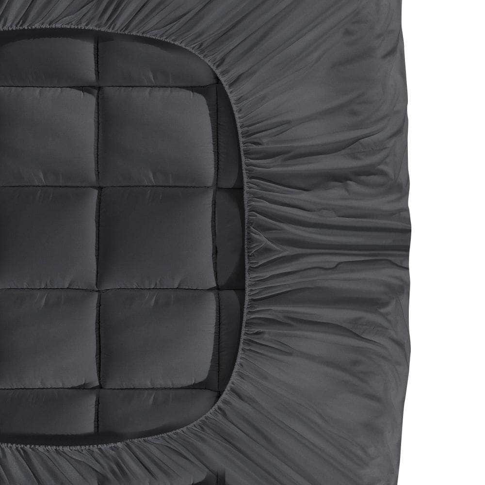 Mattress Protector Queen Bamboo Charcoal Pillowtop Topper Underlay Cover, Bamboo finish