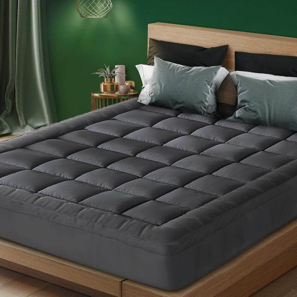 Mattress Protector Queen Bamboo Charcoal Pillowtop Topper