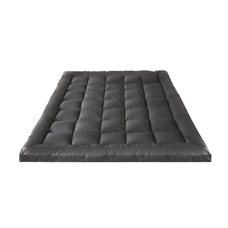 Queen - Mattress Protector Queen Bamboo Charcoal Pillowtop Topper Underlay Cover