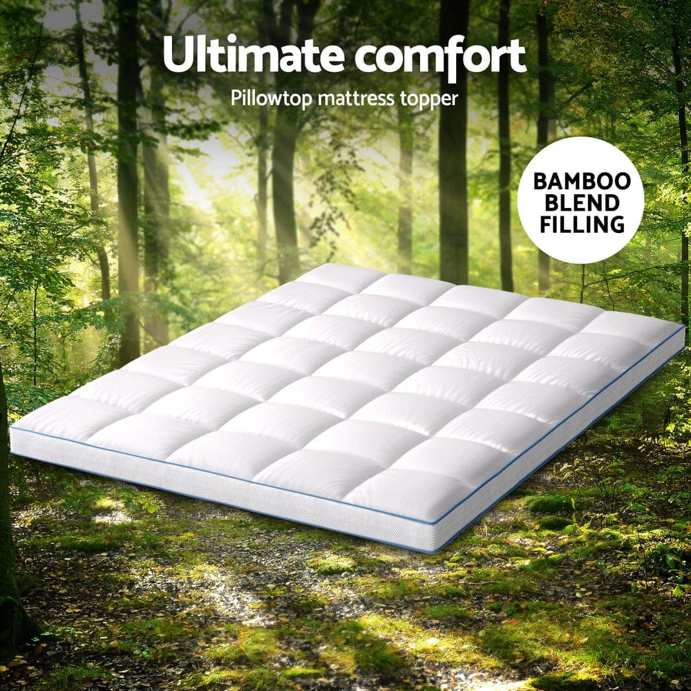 Mattress Topper Pillowtop Bamboo 10cm