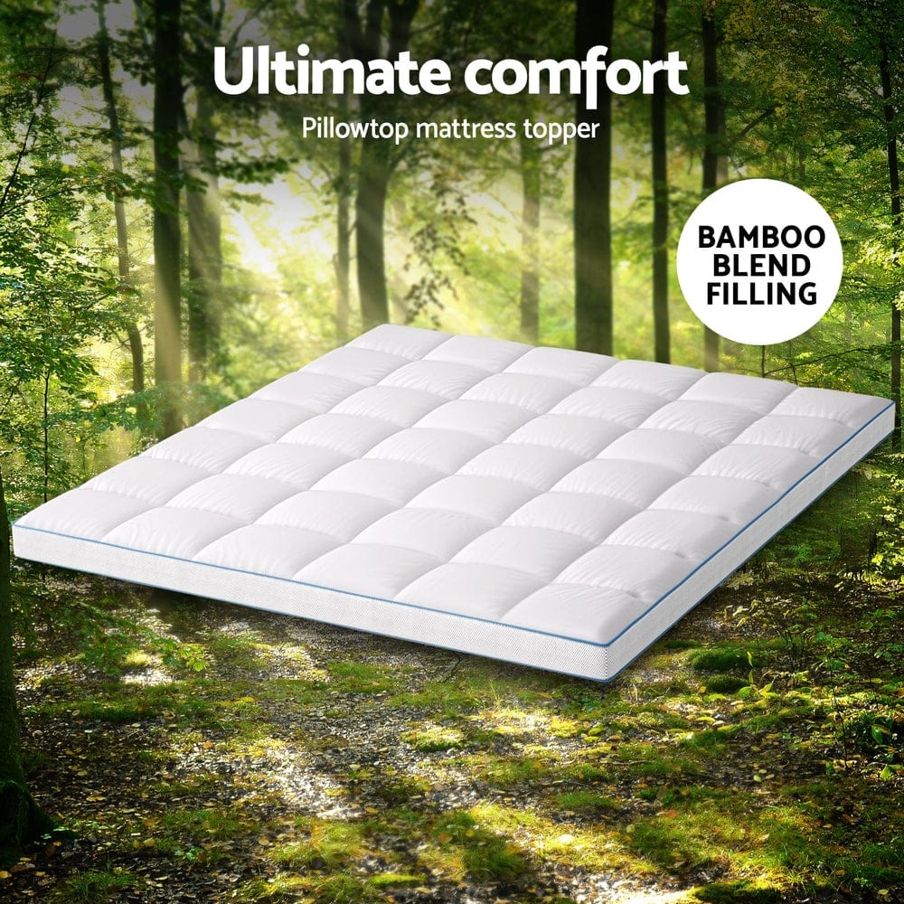 Mattress Topper Pillowtop Bamboo 10cm