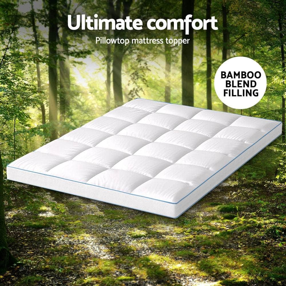 Mattress Topper Pillowtop Bamboo 10cm