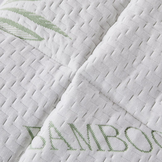King Bamboo Pillowtop Mattress Topper Soft Breathable Comfort Pad - Protector Waterproof Cool Cover