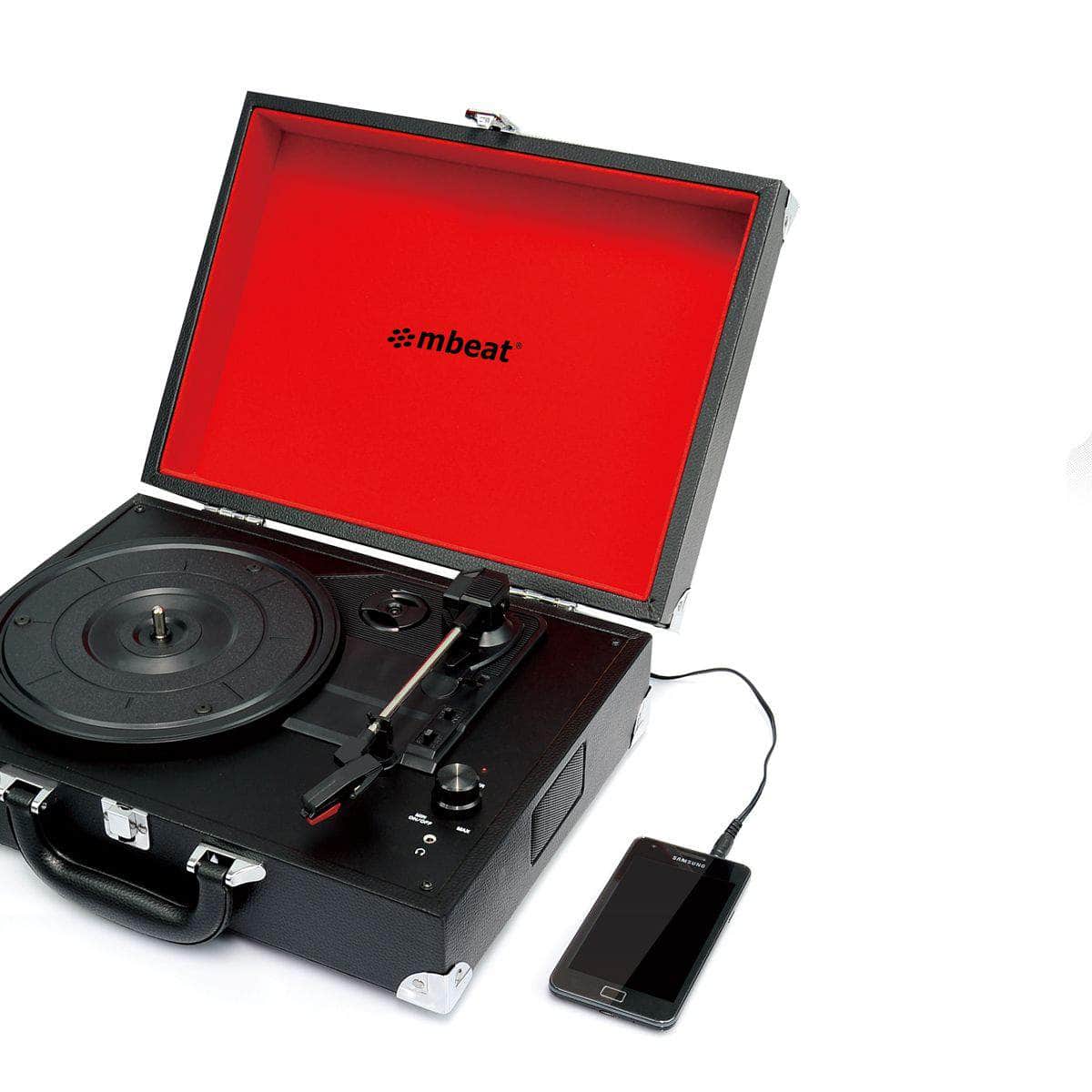 Mbeat Retro Briefcase-Styled Usb Turntable