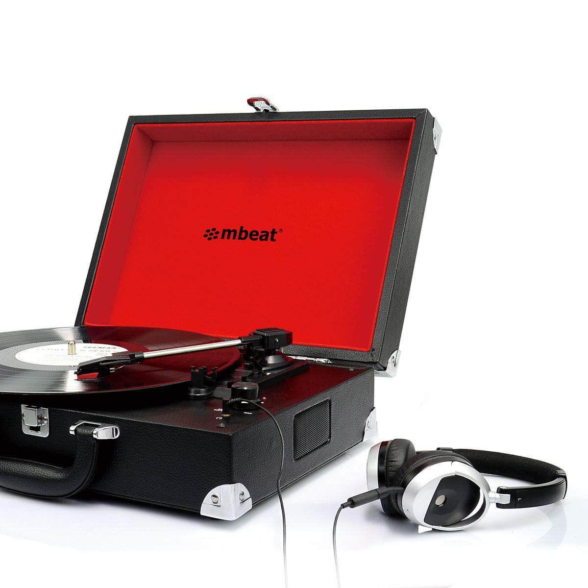 Mbeat Retro Briefcase-Styled Usb Turntable