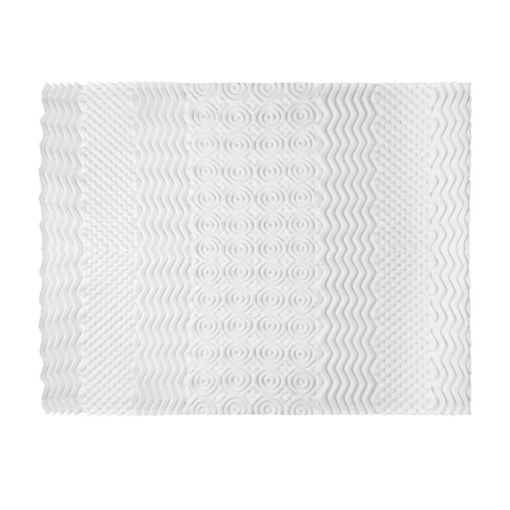 Memory Foam Mattress Topper 7-Zone Airflow Pad 8cm Queen White