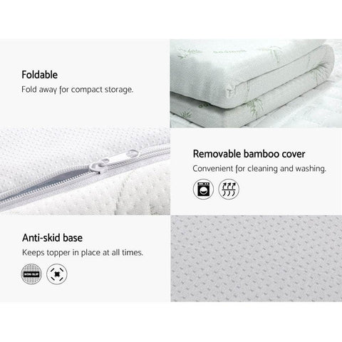 Memory Foam Mattress Topper Cool Gel 5Cm Single