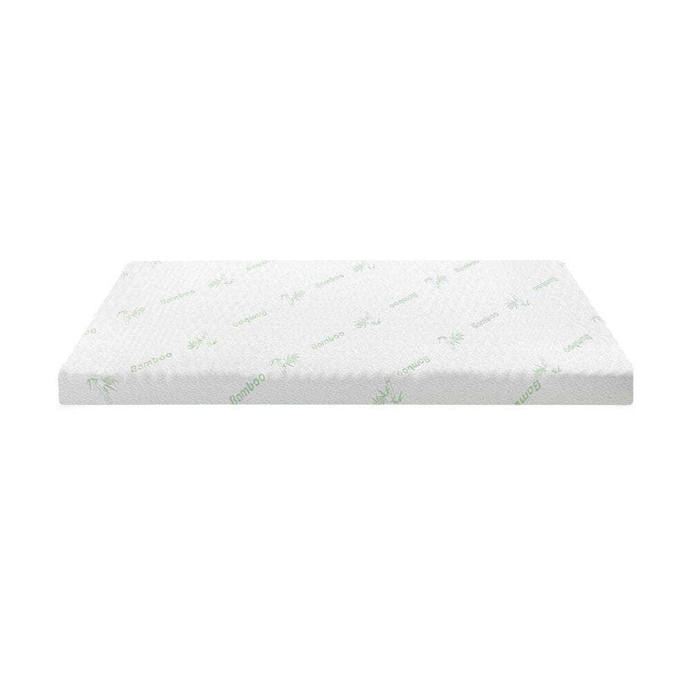 Memory Foam Mattress Topper Cool Gel Bamboo Cover 7-Zone 8CM