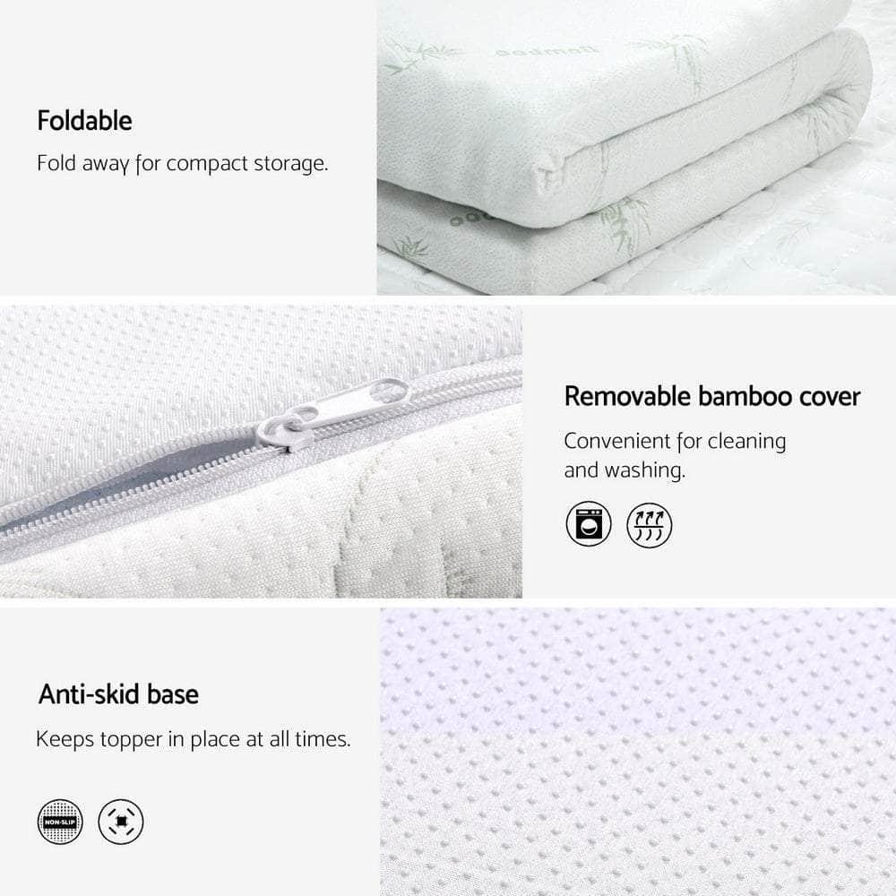 Memory Foam Mattress Topper Cool Gel Bamboo Double/King/Single