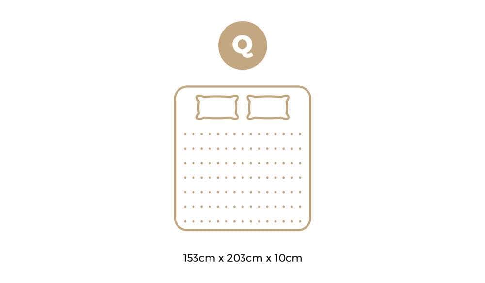 Memory Foam Mattress Topper Reversible Cool Gel 10cm