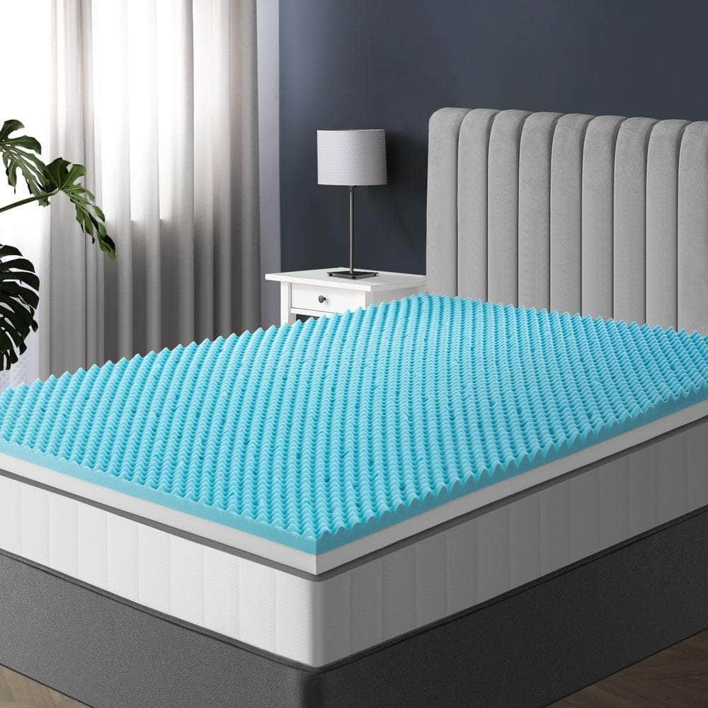 Memory Foam Mattress Topper Reversible Cool Gel 10cm