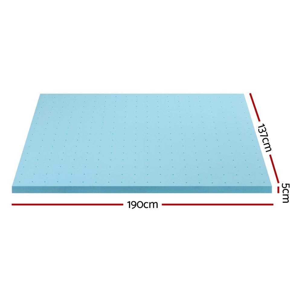 Memory Foam Mattress Topper Ventilated Cool Gel