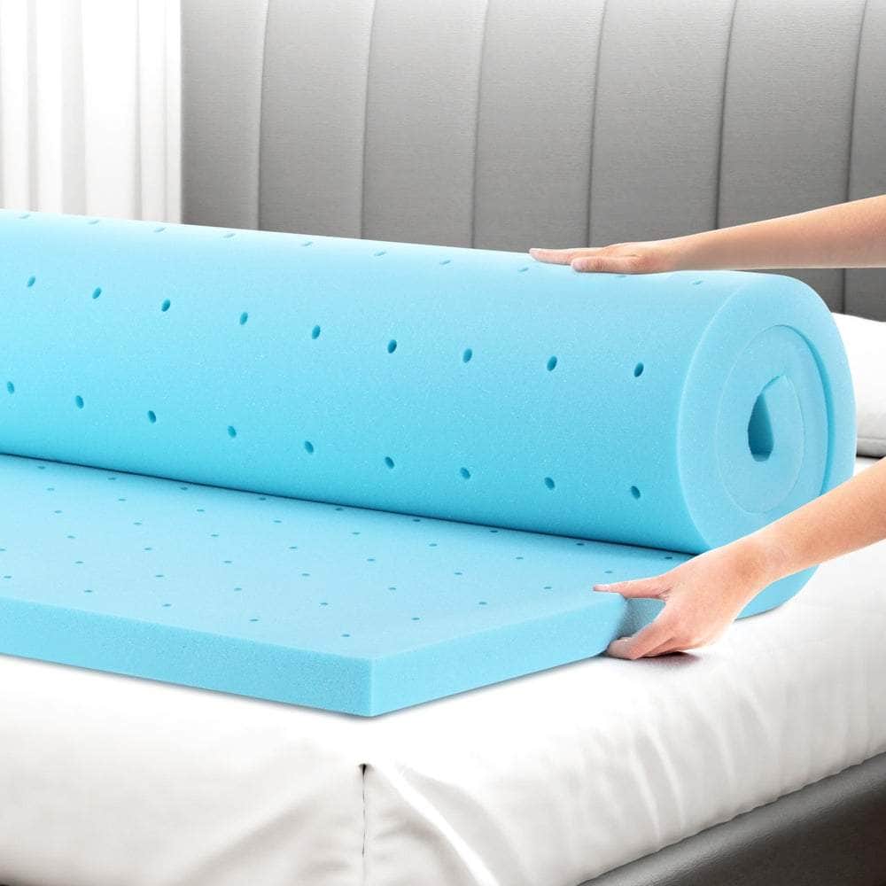 Memory Foam Mattress Topper Ventilated Cool Gel