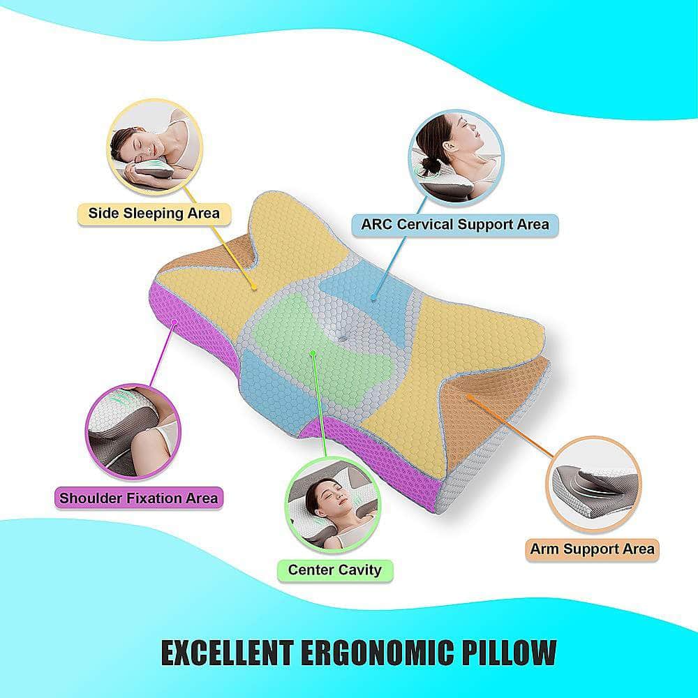 Memory Foam Neck Pillow: Soft Relief Ergonomic