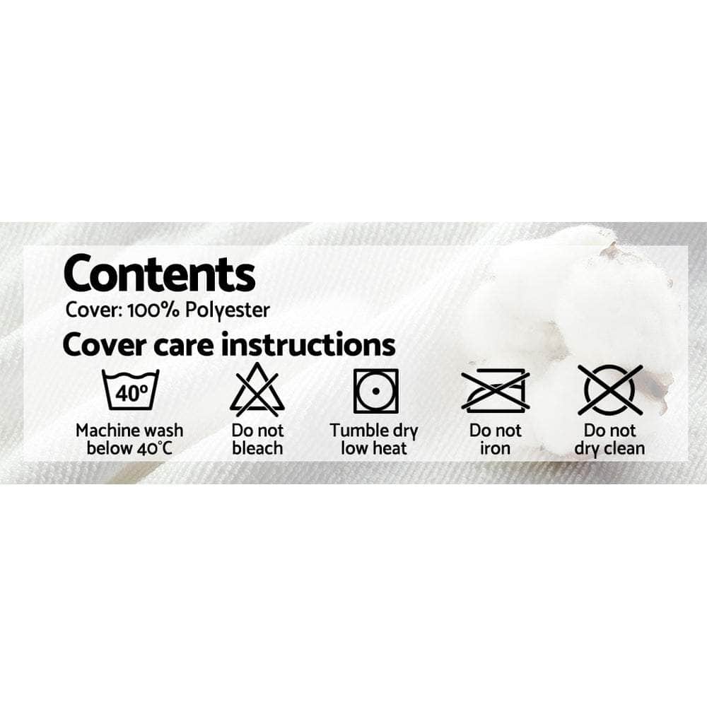 Memory Foam Pillow 19Cm Thick Twin Pack