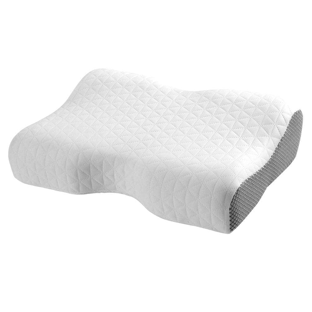 Memory Foam Pillow Contour Neck White