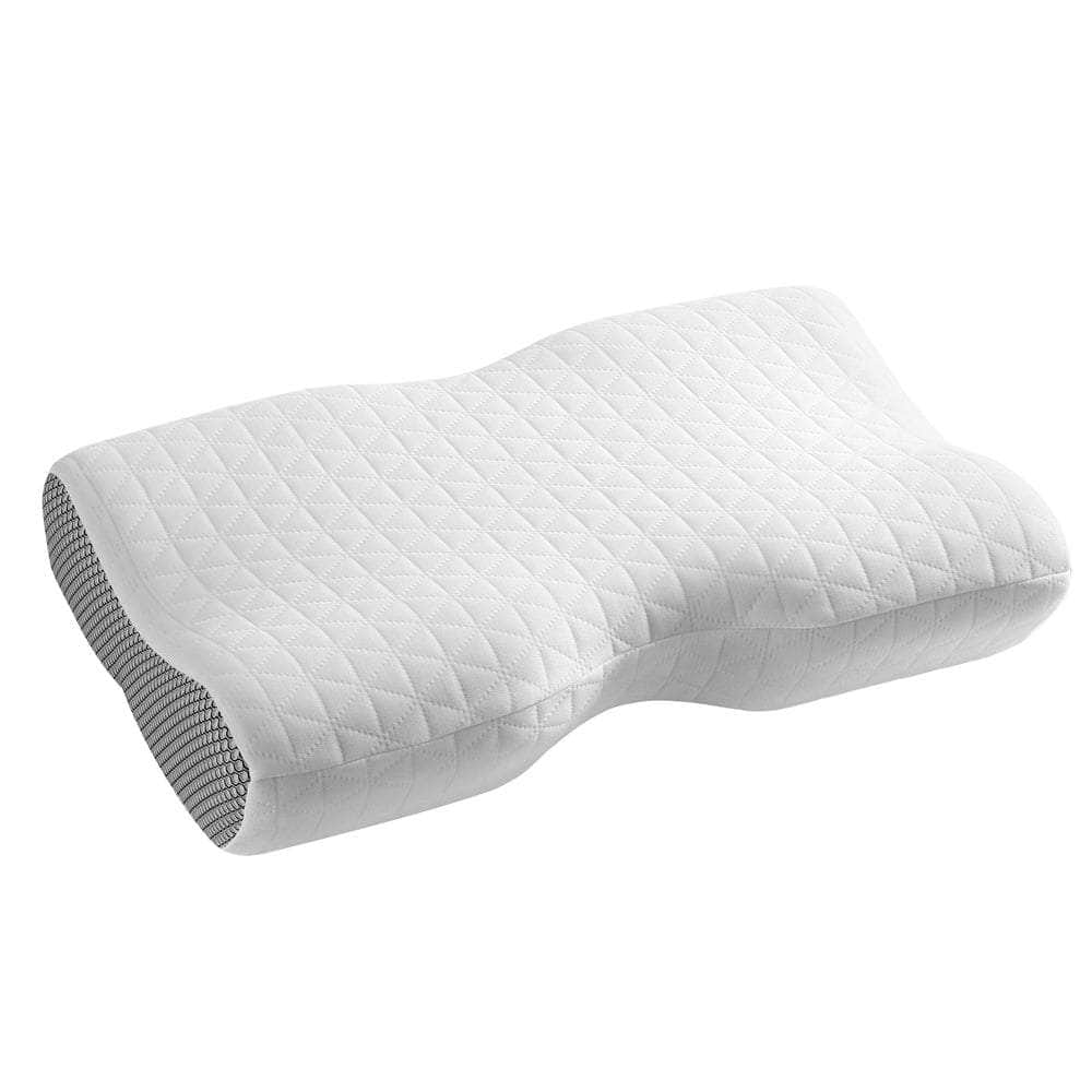 Memory Foam Pillow Contour Neck White