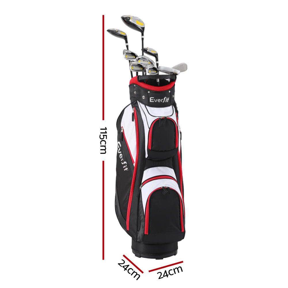 Golf Accessories - Men's Golf Club Set Right-Handed Alloy Driver with Stand Bag