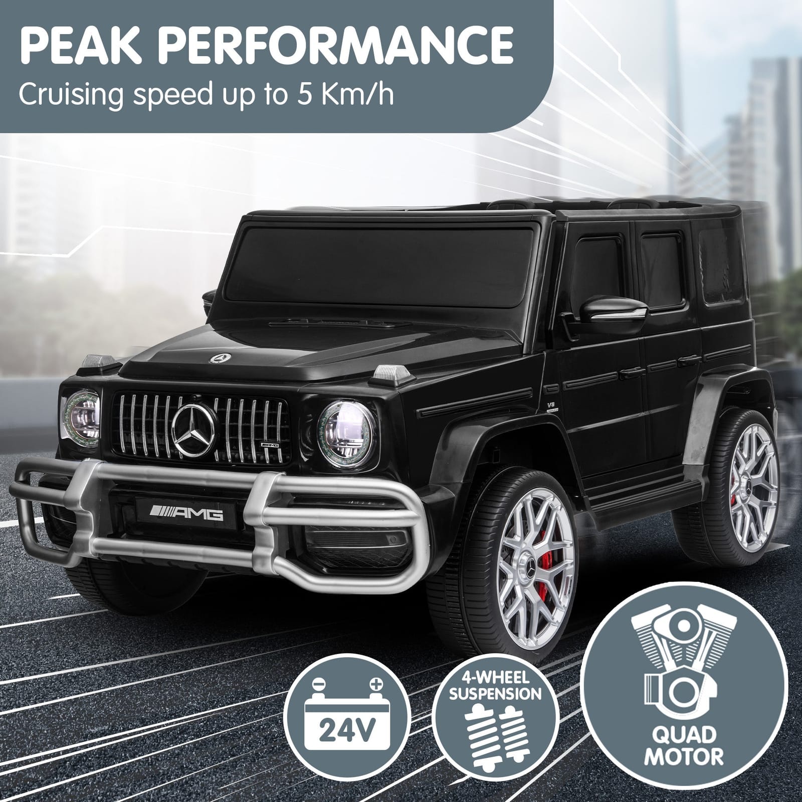 Mercedes Benz Amg G63 Kids Electric Two Seater Ride On Car With