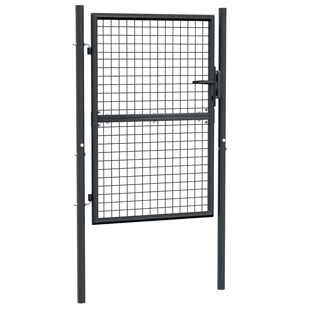 Mesh Garden Gate Galvanised Steel  (Grey)