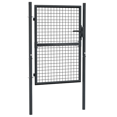 Mesh Garden Gate Galvanised Steel  (Grey)