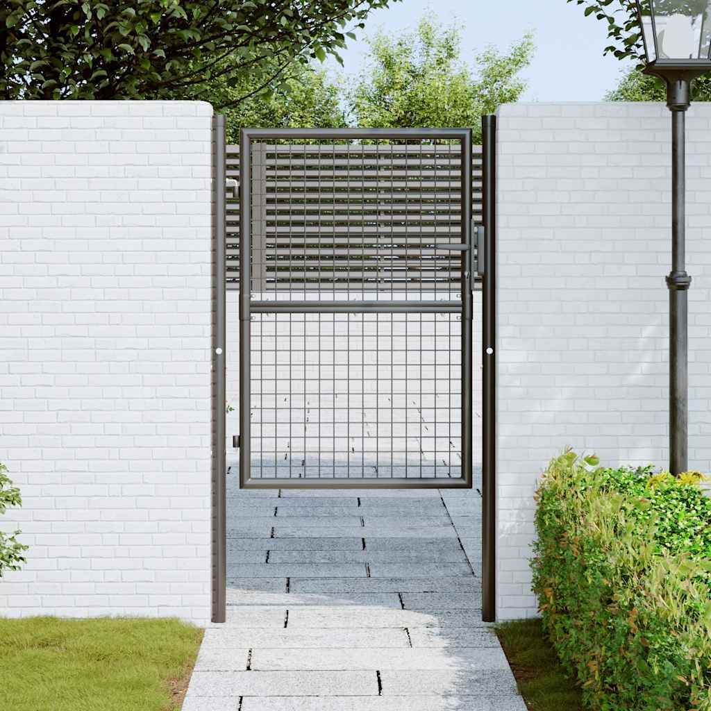 Mesh Garden Gate Galvanised Steel  (Grey)