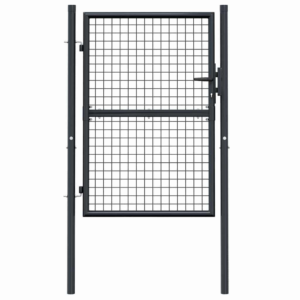 Mesh Garden Gate Galvanised Steel  (Grey)