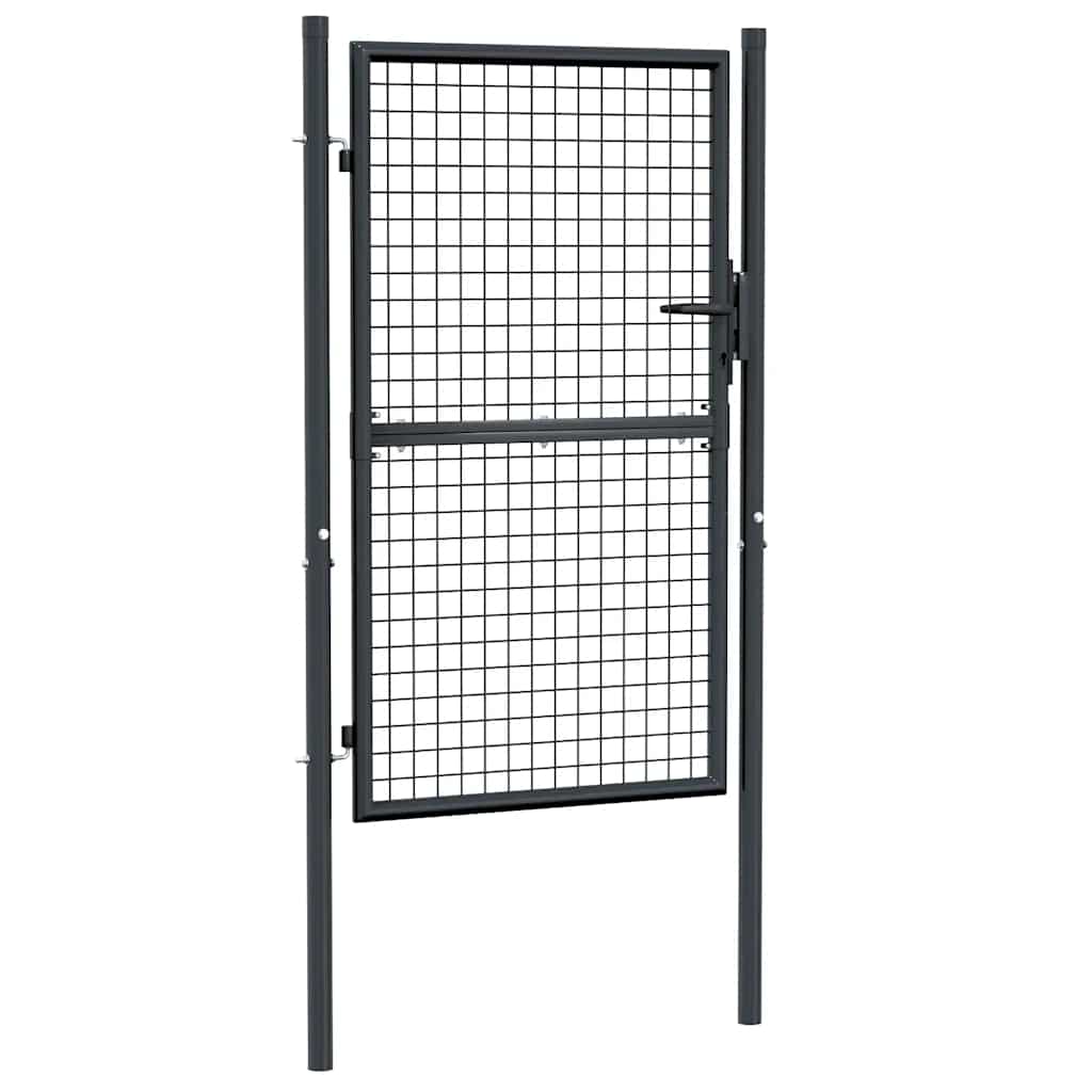 Mesh Garden Gate Galvanised Steel  Grey
