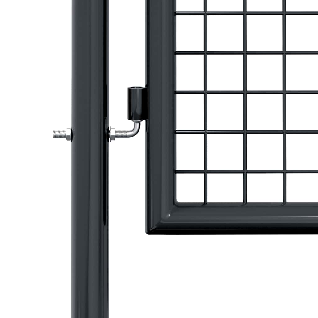 Mesh Garden Gate Galvanised Steel  Grey