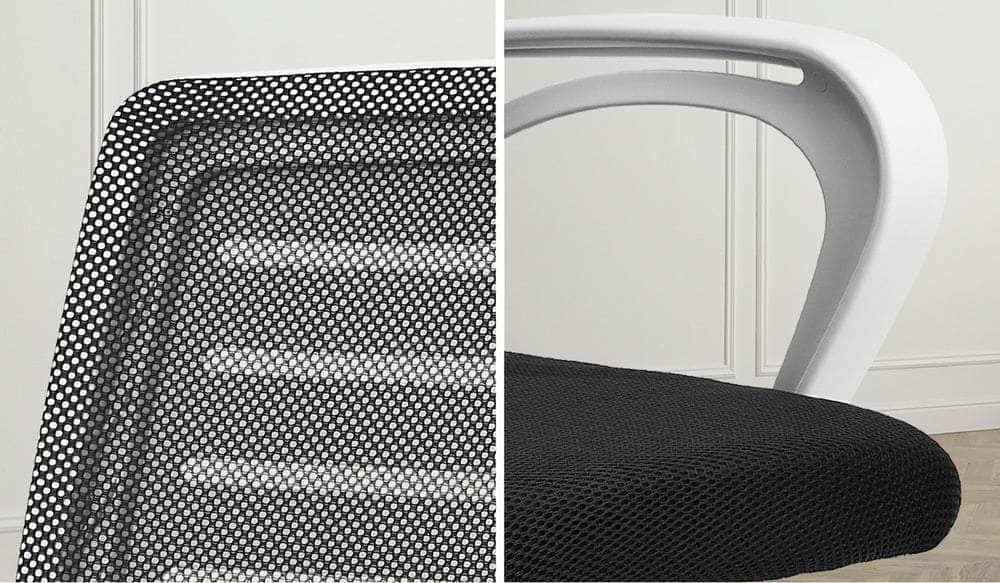 Mesh Office Chair Breathable Backrest Black Grey & White
