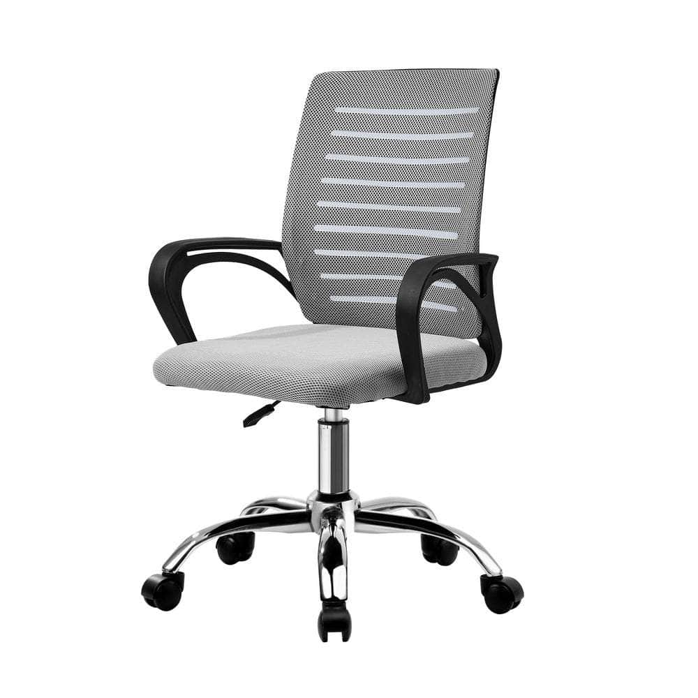 Mesh Office Chair Breathable Backrest Black Grey & White