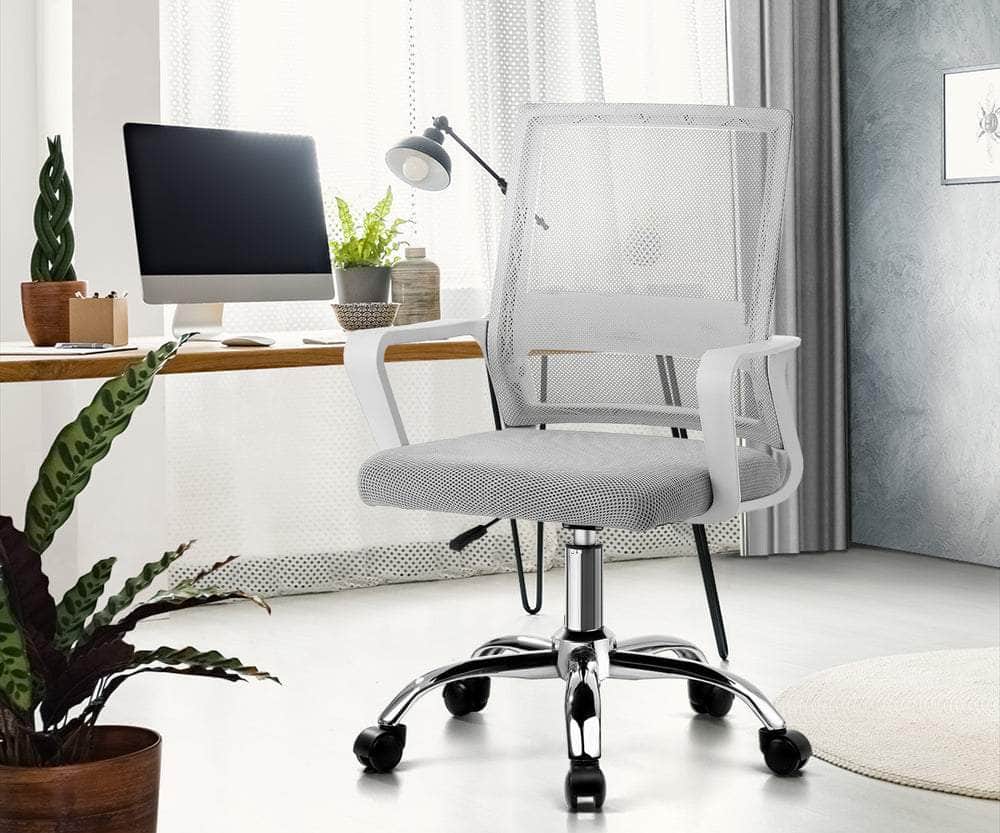Mesh Office Chair Executive Computer Seat White