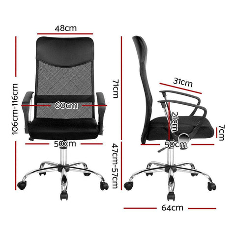 Mesh Office Chair High Back Black