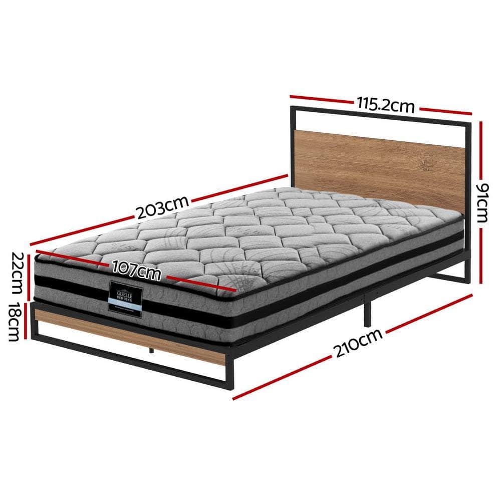 Metal Bed Frame Beds Platform with Mattress