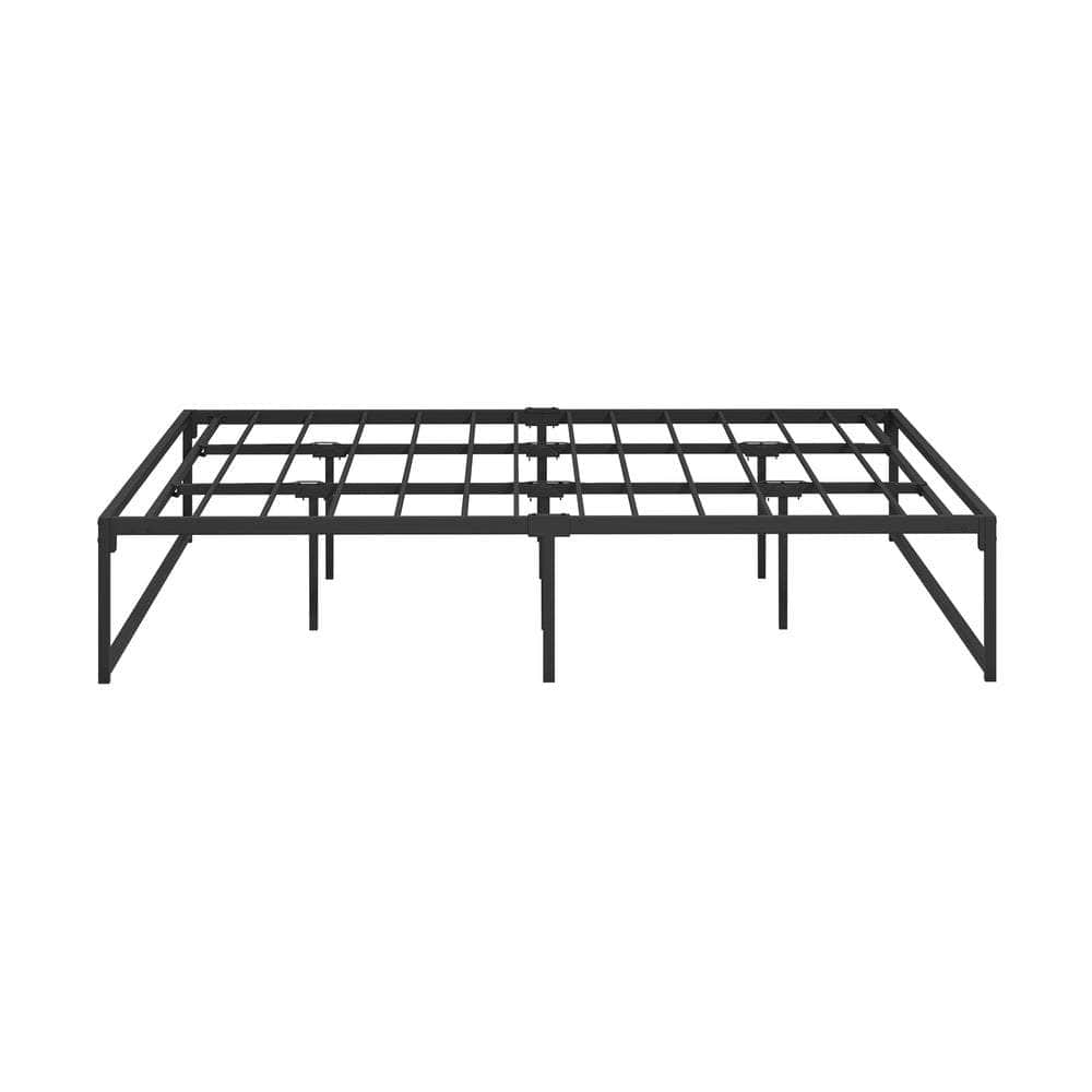 Metal Bed Frame King Size Beds Base Platform Black/White