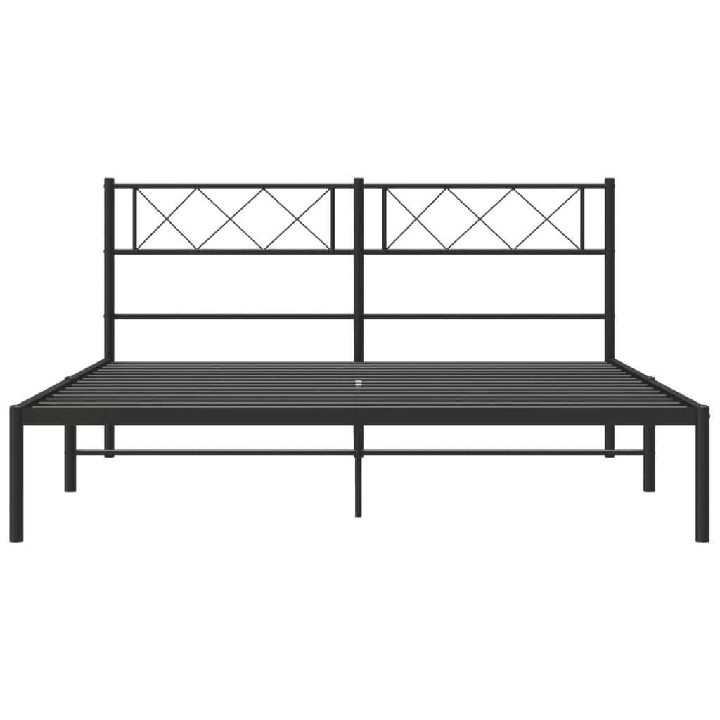 Metal Bed Frame with Headboard and Footboard